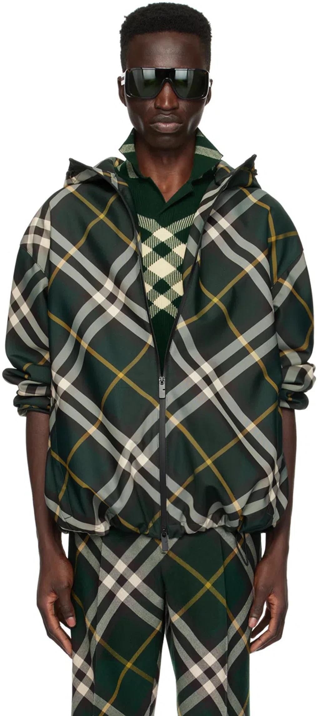 Green Check Jacket In Ivy Ip Check Product Image