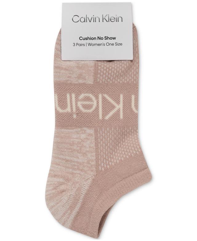 Calvin Klein Womens 3-Pk. No-Show Athletic Socks Product Image