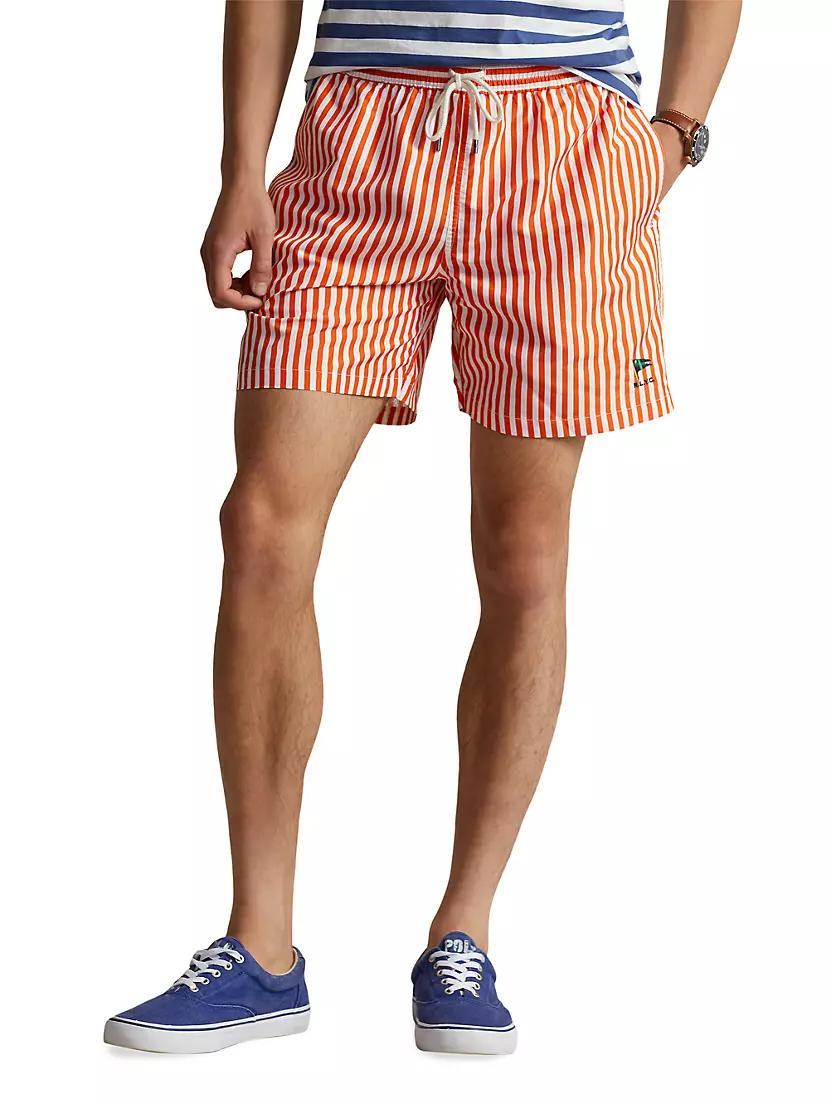 Striped Swim Trunks Product Image