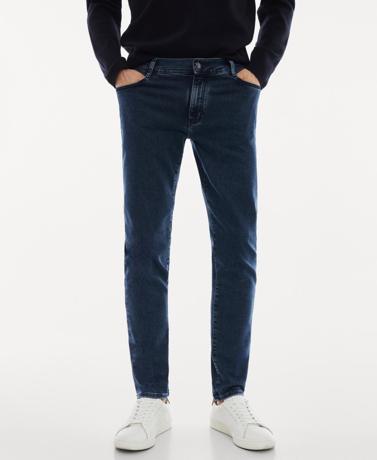 Mango Mens Thermolite Slim-Fit Jeans Product Image