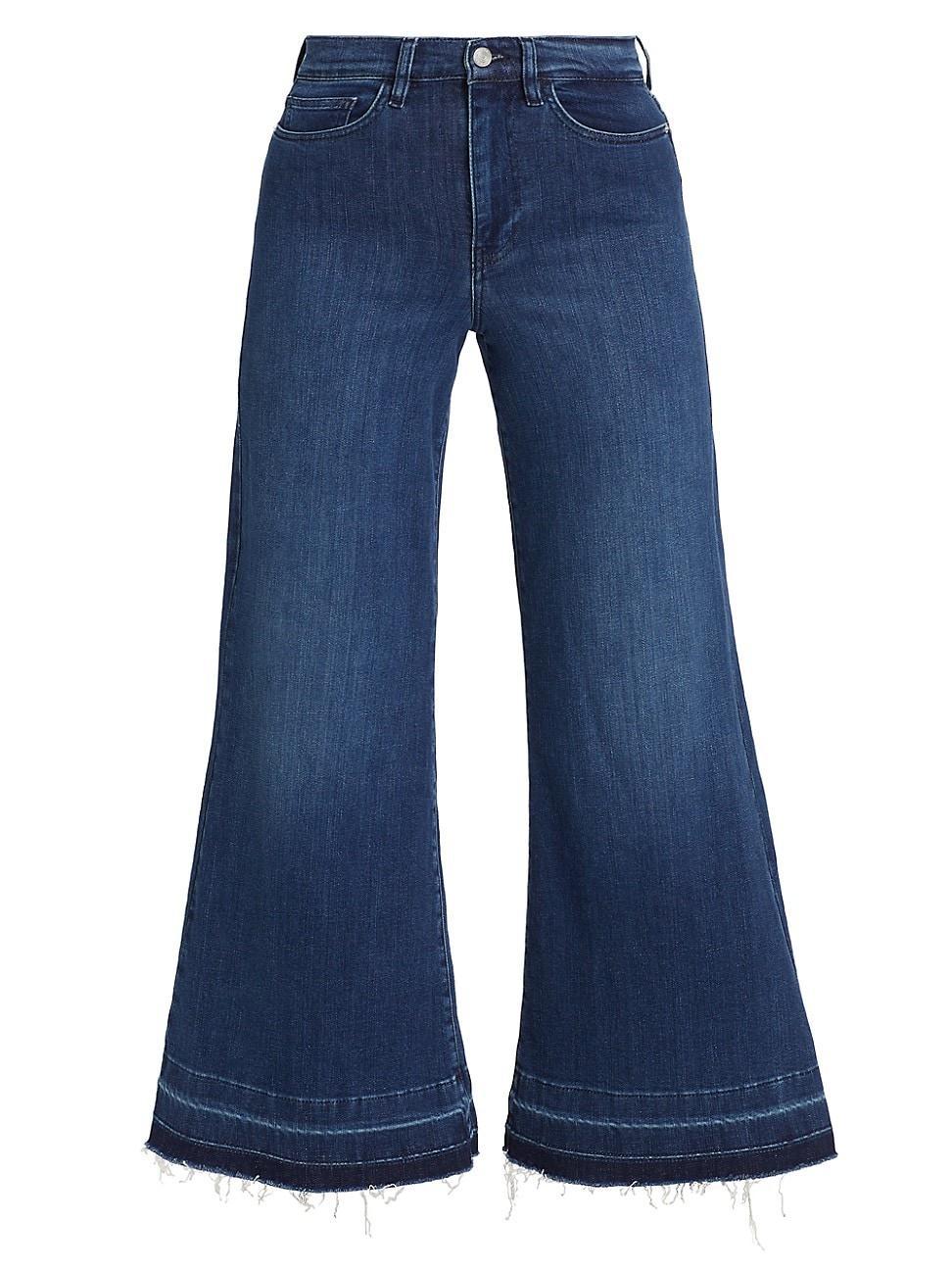 Womens Le Palazzo Wide-Leg Crop Jeans Product Image