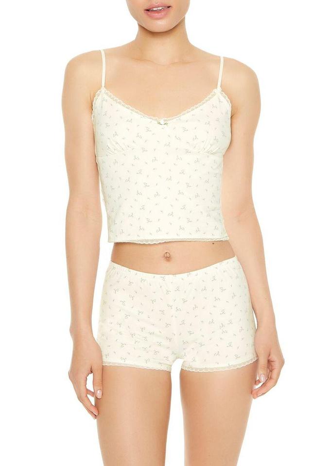 Ditsy Floral Cami & Shorts Pajama Set | Forever 21 Product Image