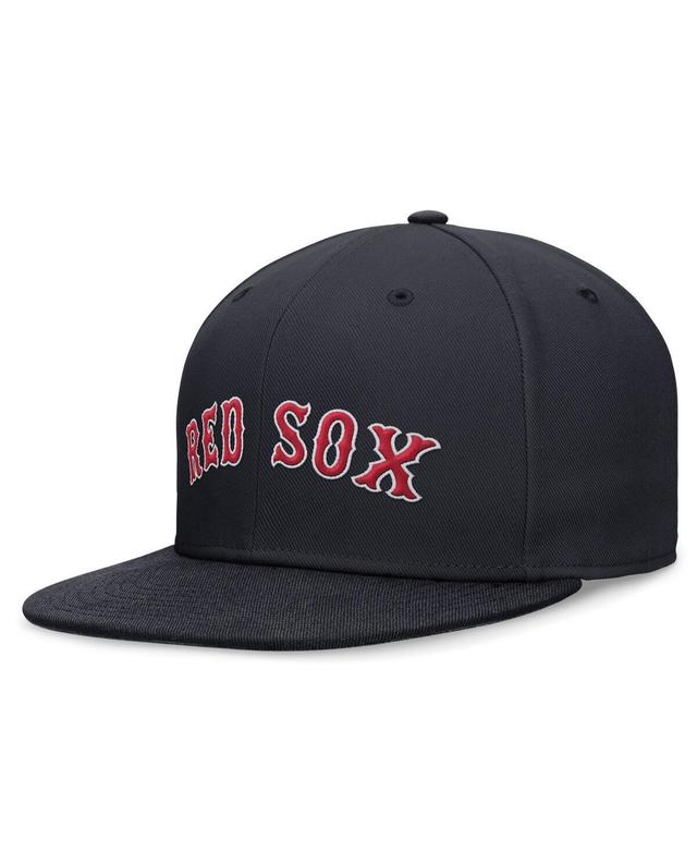 Mens Nike Boston Red Sox Evergreen Performance Fitted Hat Blue Product Image