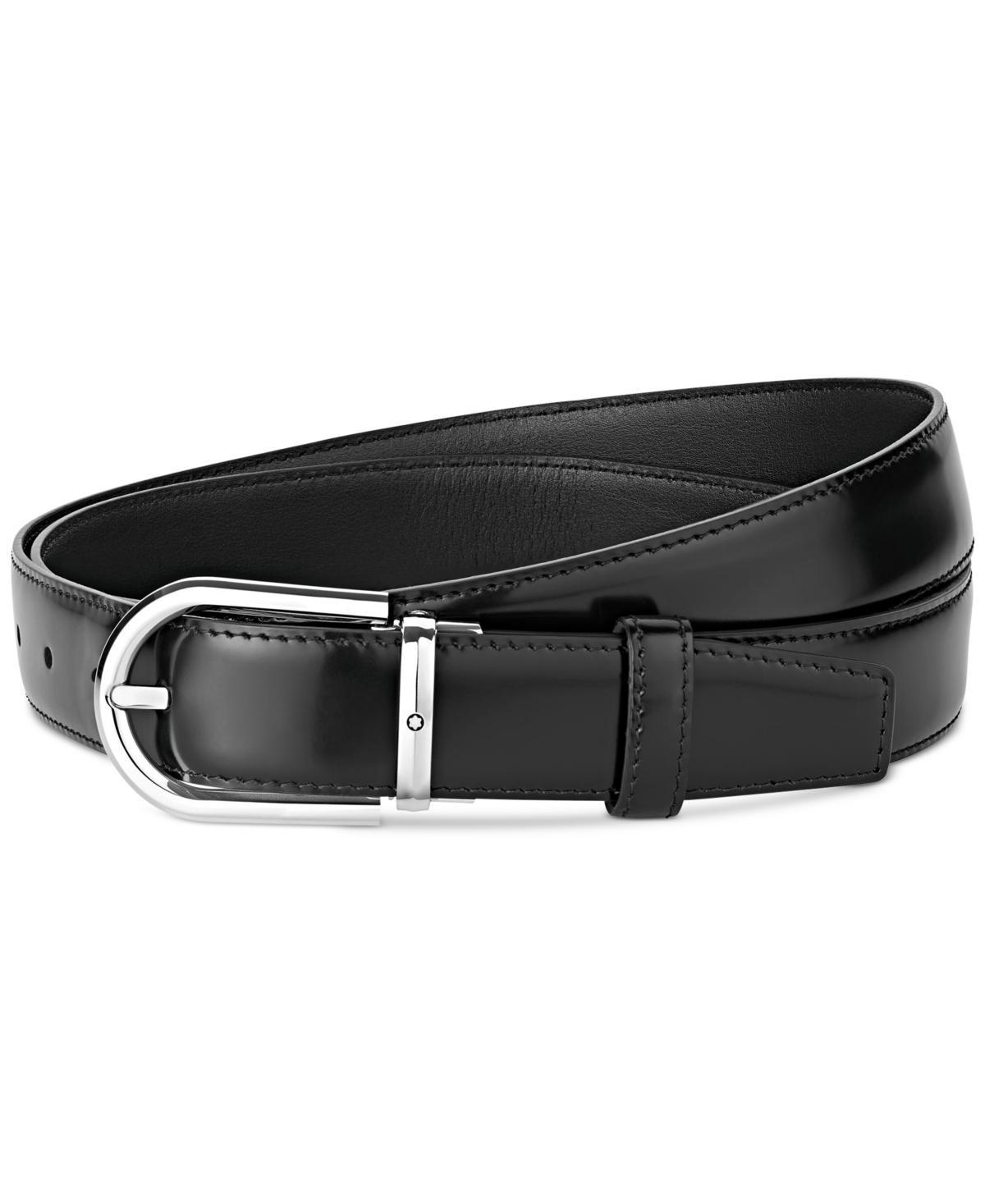 Montblanc Horseshoe Buckle Calfskin Leather Belt Product Image