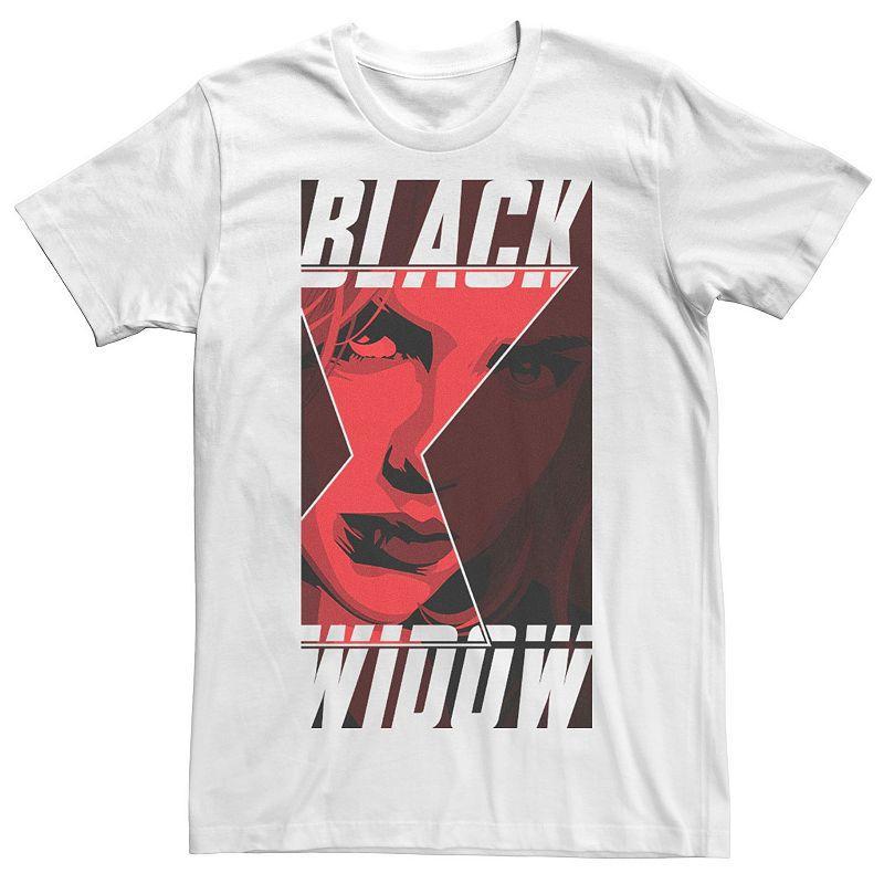 Mens Marvel Black Widow Logo Fill Portrait Tee Product Image