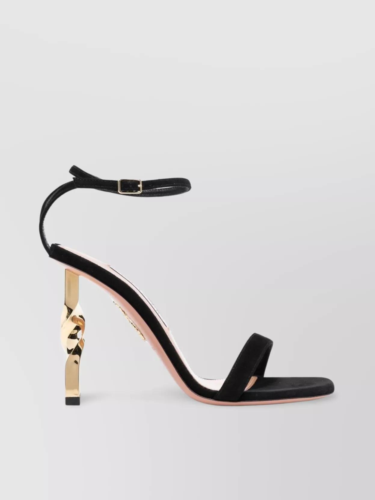 AQUAZZURA Twist 105mm Sandals In Black Product Image