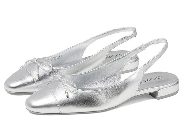 Stuart Weitzman Sleek Bow Slingback Flat Women's Flat Shoes Product Image