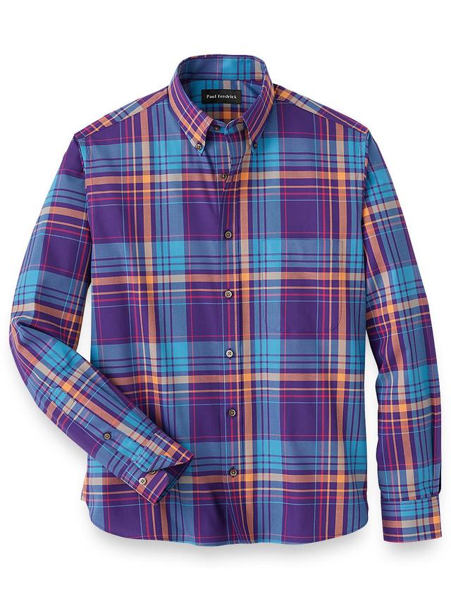 Cotton Plaid Casual Shirt Product Image