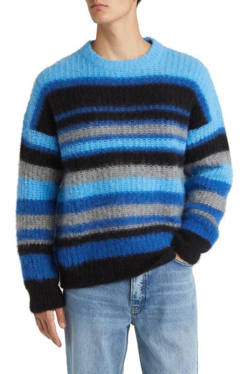 FRAME Stripe Alpaca Blend Crewneck Sweater Product Image