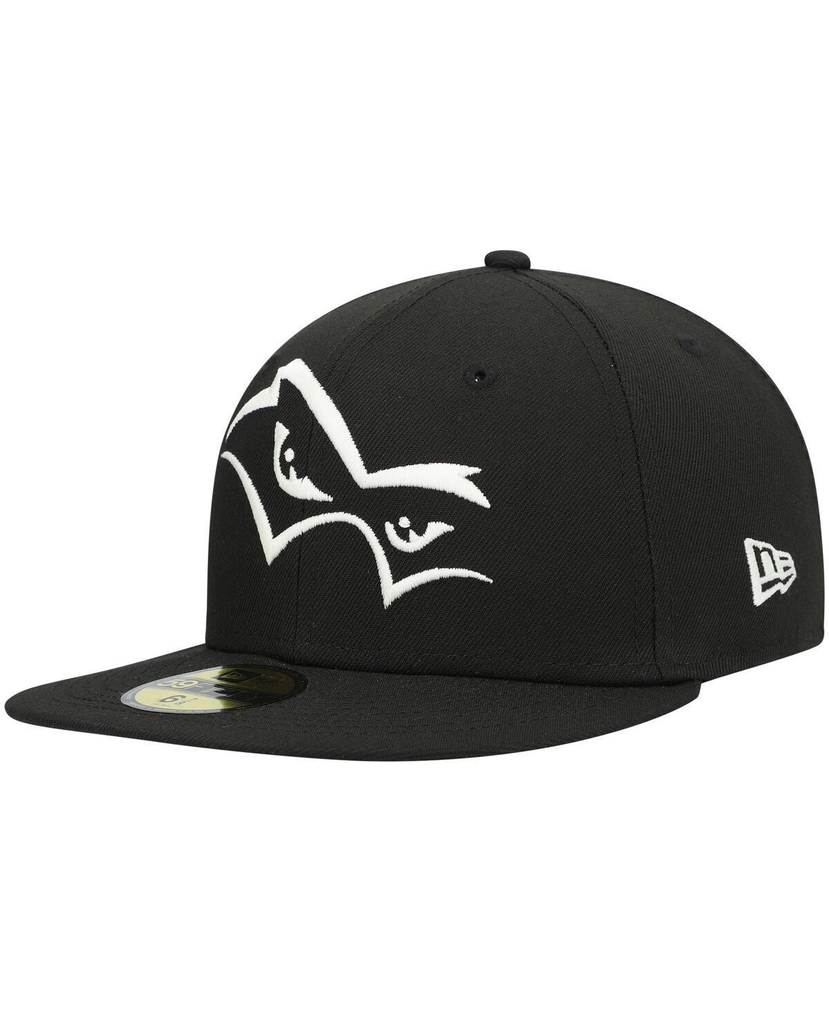 Mens New Era Black Quad Cities River Bandits Authentic Collection Team Alternate 59FIFTY Fitted Hat Product Image