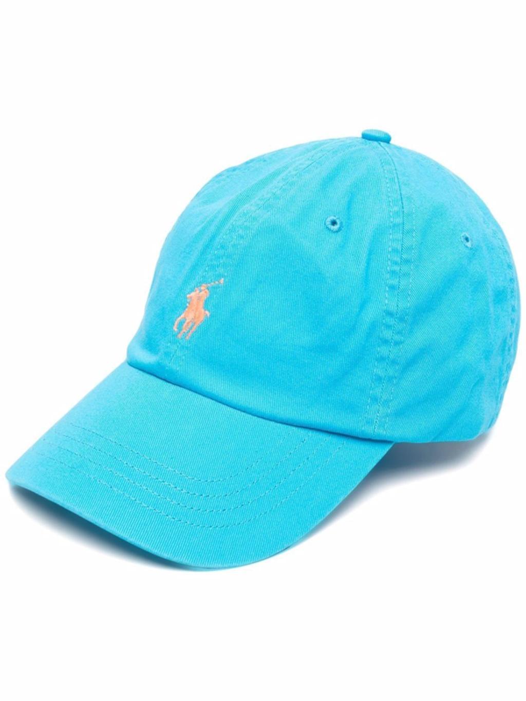 POLO RALPH LAUREN Embroidered-logo Baseball Cap In Cyan Product Image