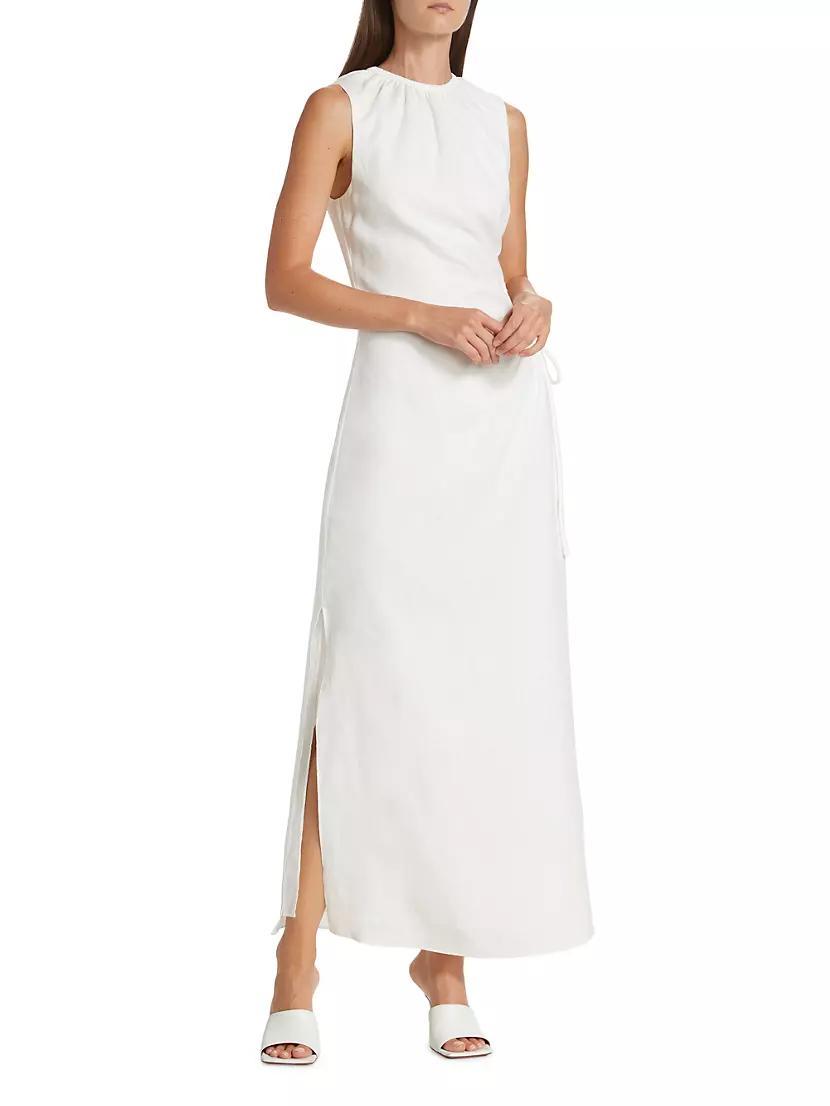 Blanche Cut-Out Linen Maxi Dress Product Image