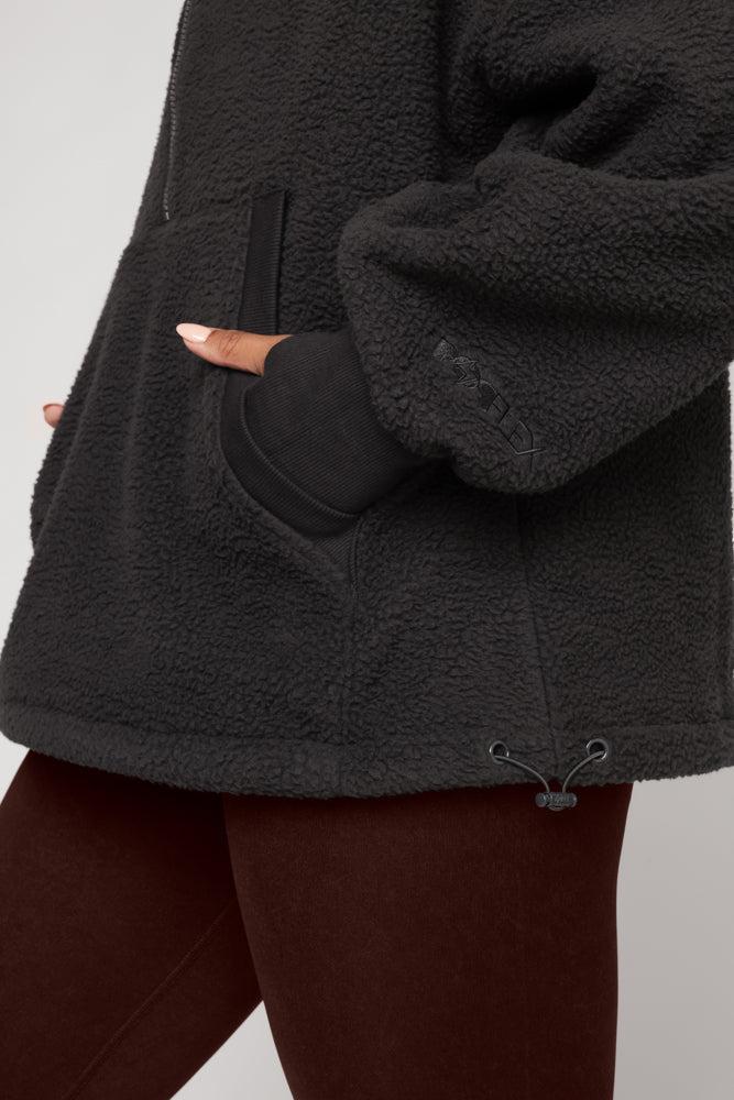 Big Hug Fleece Half Zip Sweater - Smoky Charcoal Product Image