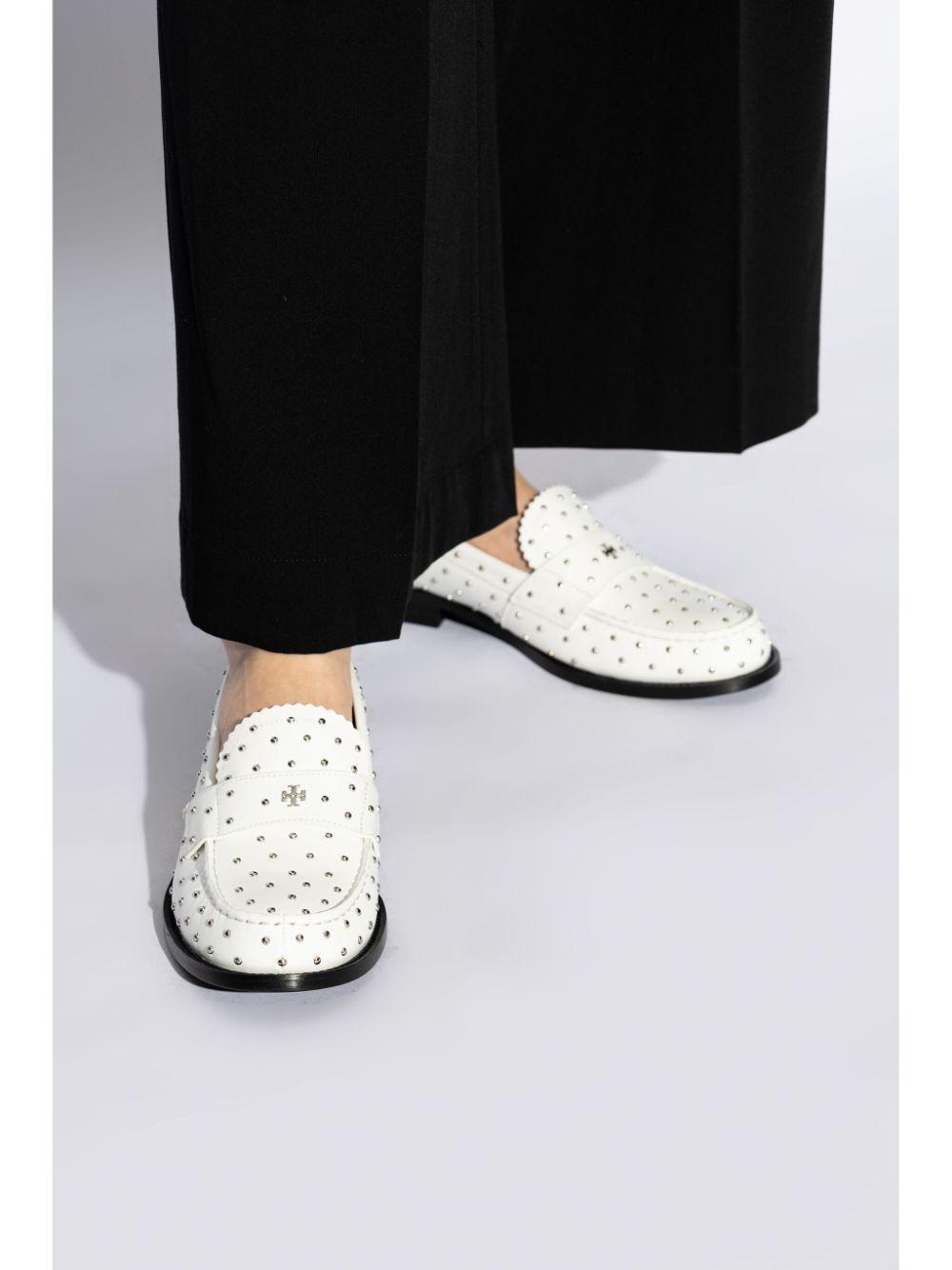 TORY BURCH Studded Classic Loafers In Cloud Product Image