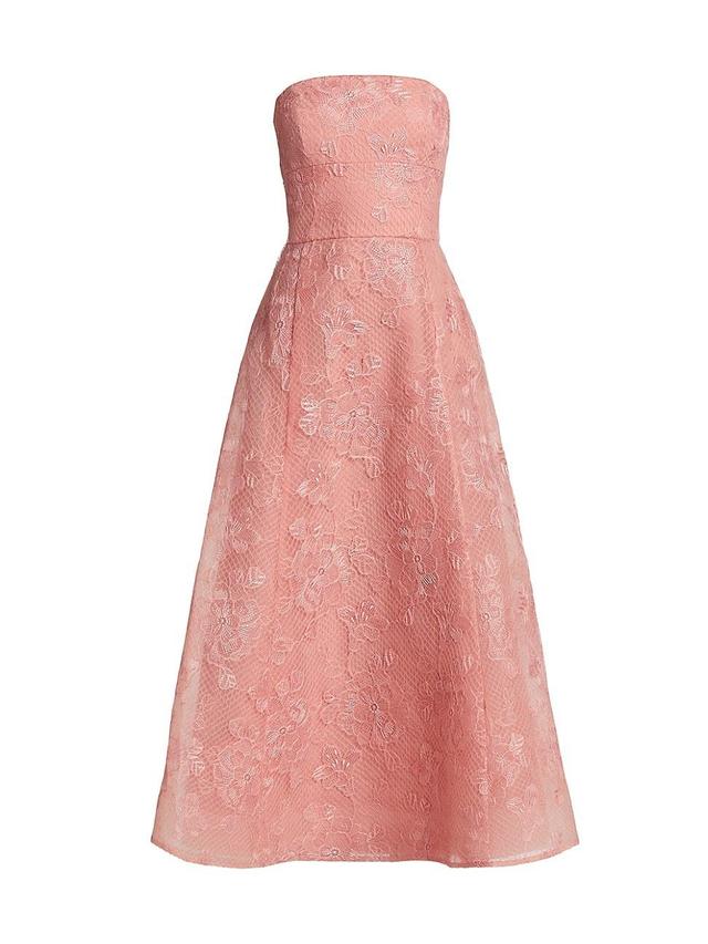 Womens Louisa Lace Strapless Cocktail Dress Product Image