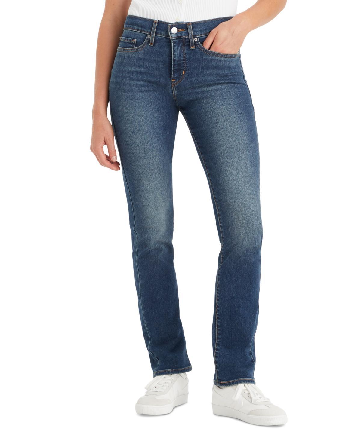 314 Shaping Slimming Straight Leg Mid Rise Jeans Product Image