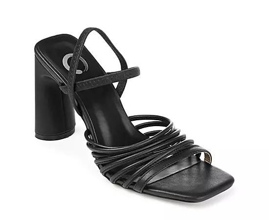 Journee Collection Womens Hera Strappy Block Heel Dress Sandals Product Image