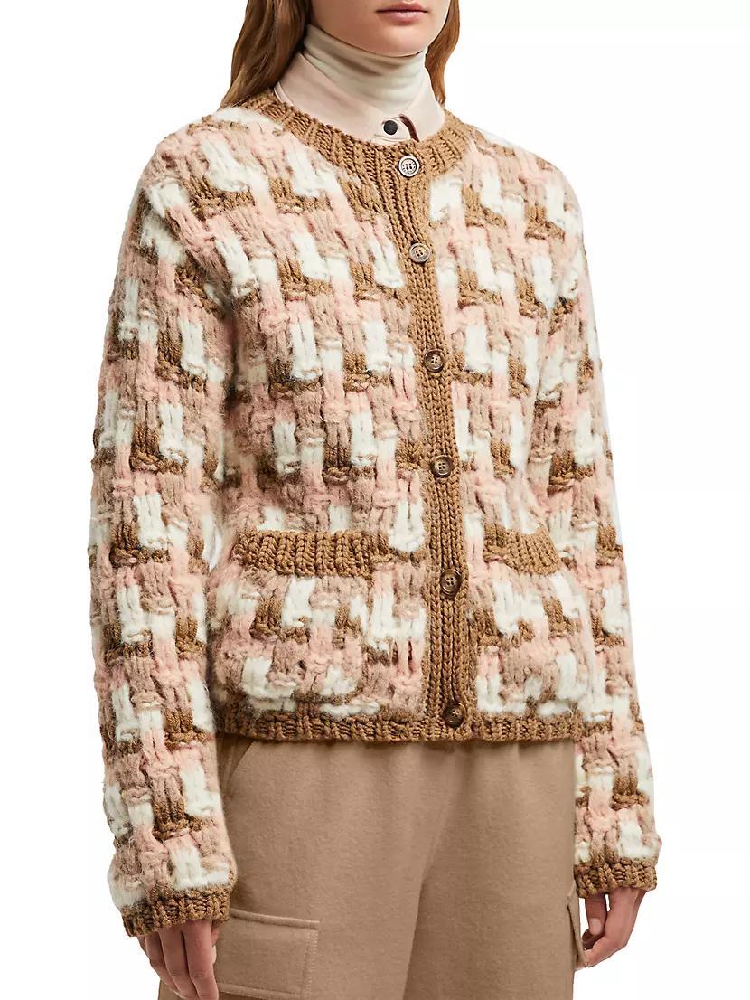 Wool and Alpaca Knit Cardigan Product Image