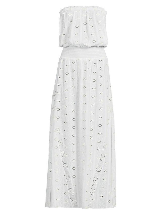 Womens Cynthia Cotton Eyelet Midi-Dress Product Image