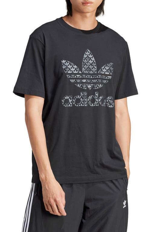 adidas Originals Mono Trefoil Logo Graphic T-Shirt Product Image