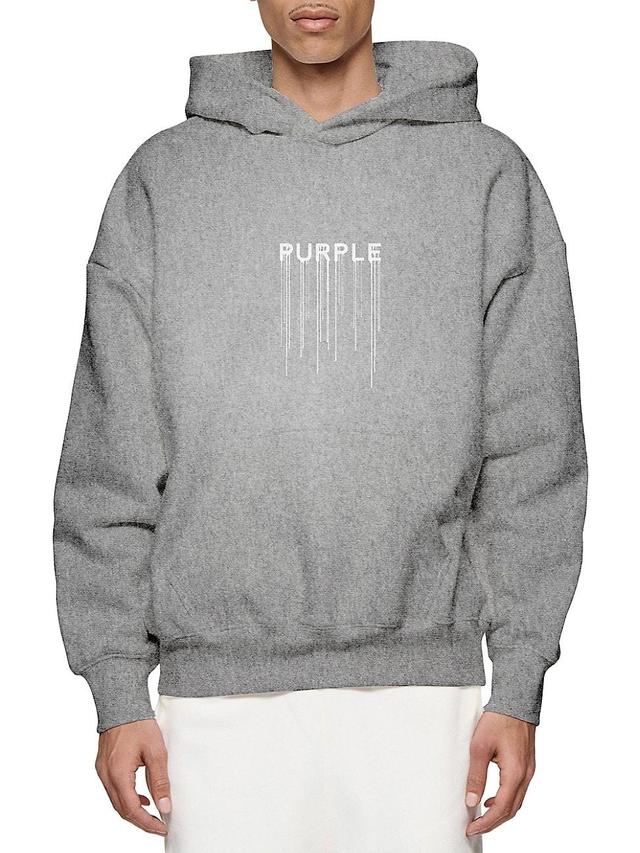 Mens Logo Drip Fleece Hoodie Product Image