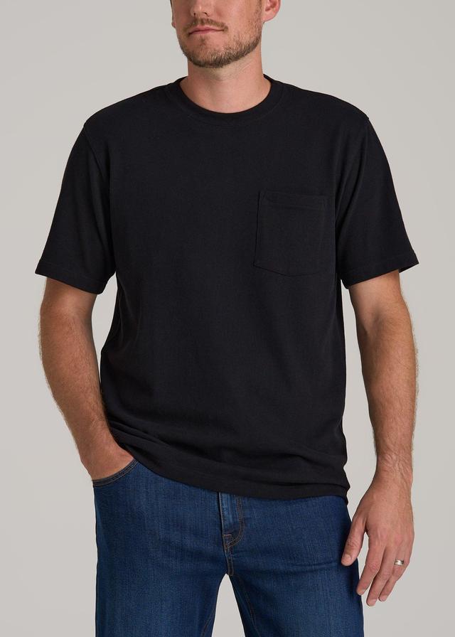 LJ&S Workwear Pocket T-Shirt for Tall Men in Black Male Product Image