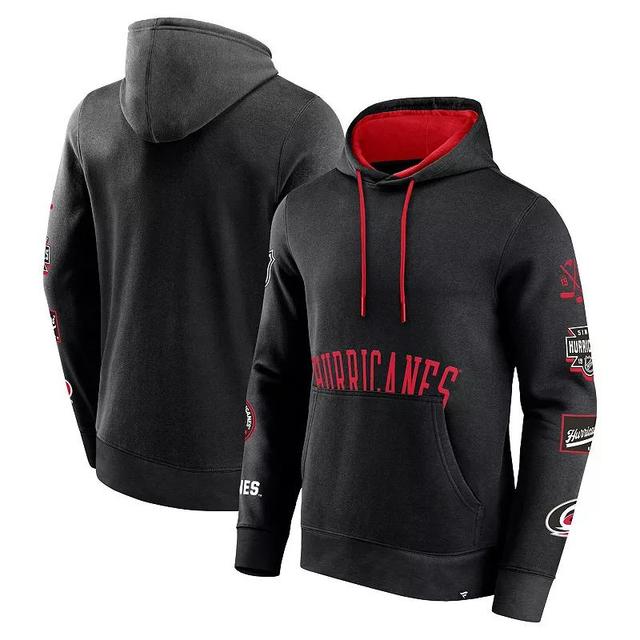 Mens Fanatics Branded Carolina Hurricanes Wild Winner Fleece Pullover Hoodie Product Image