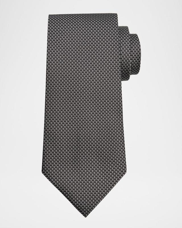 Men's Mini Monogram Silk Tie Product Image