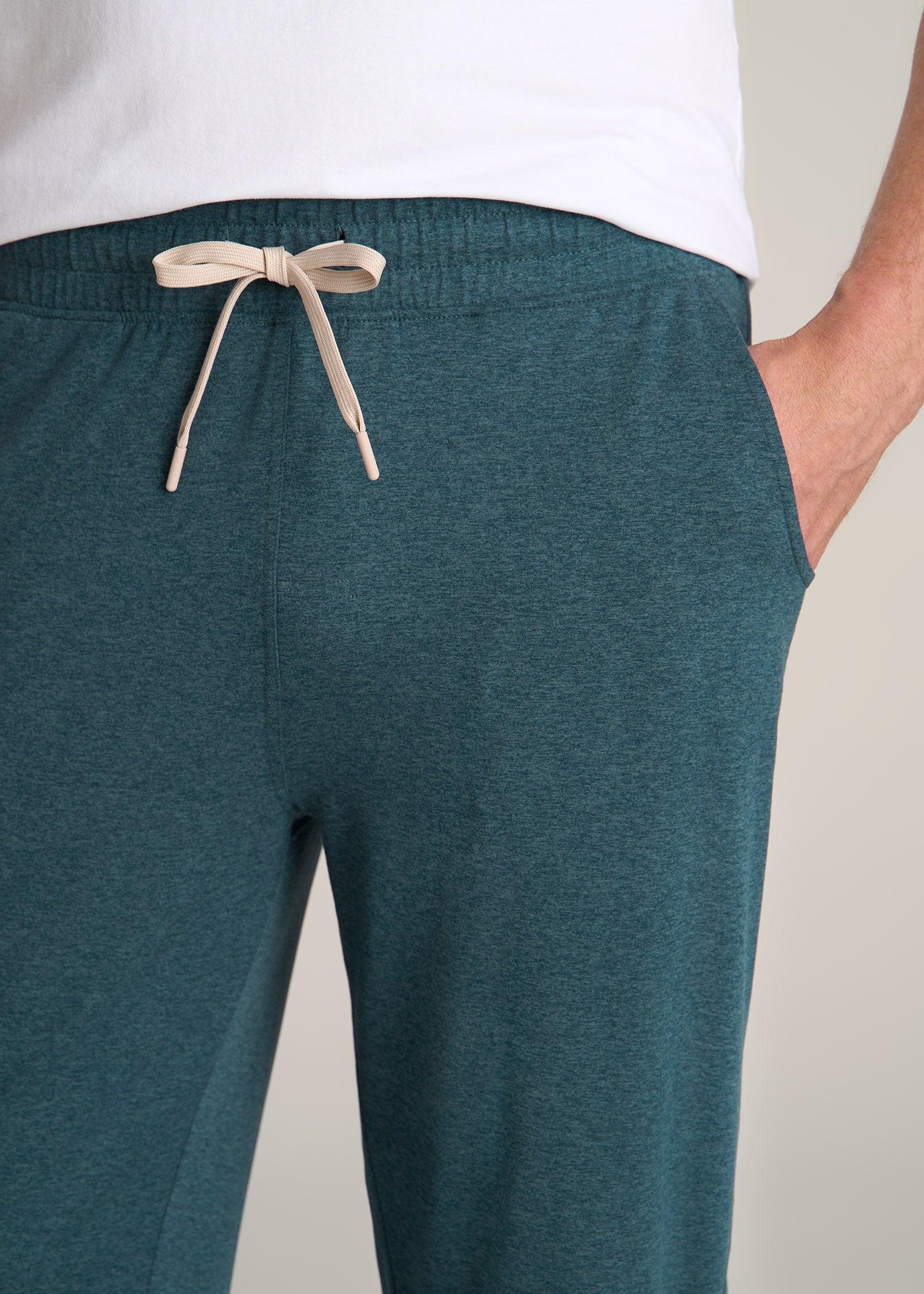 Weekender Stretch Lounge Joggers for Tall Men in Dark Teal Mix Male Product Image