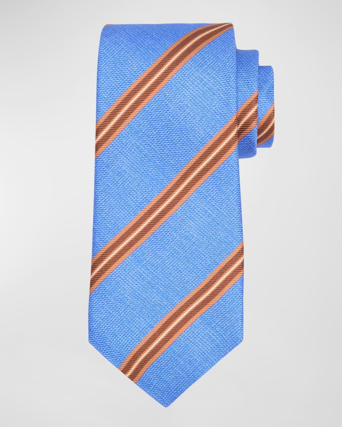 Mens Diagonal Striped Tie Product Image