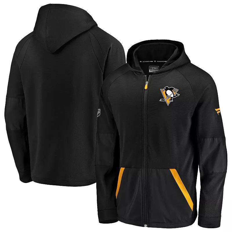 Mens Fanatics Branded Pittsburgh Penguins Rinkside Grid-Back Full-Zip Jacket Product Image