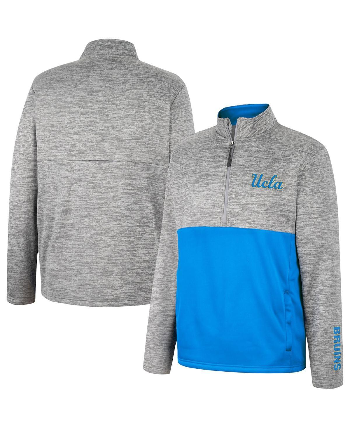 Mens Colosseum Gray Ucla Bruins John Half-Zip Jacket Product Image