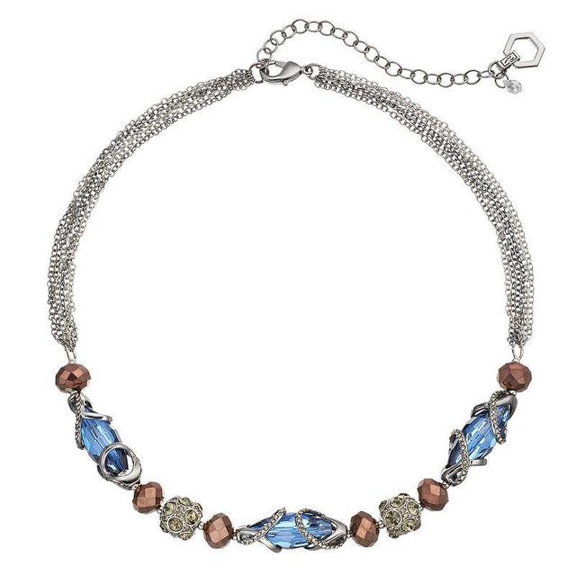 Simply Vera Vera Wang Beaded Fireball Multi Strand Necklace, Womens, Blue Product Image