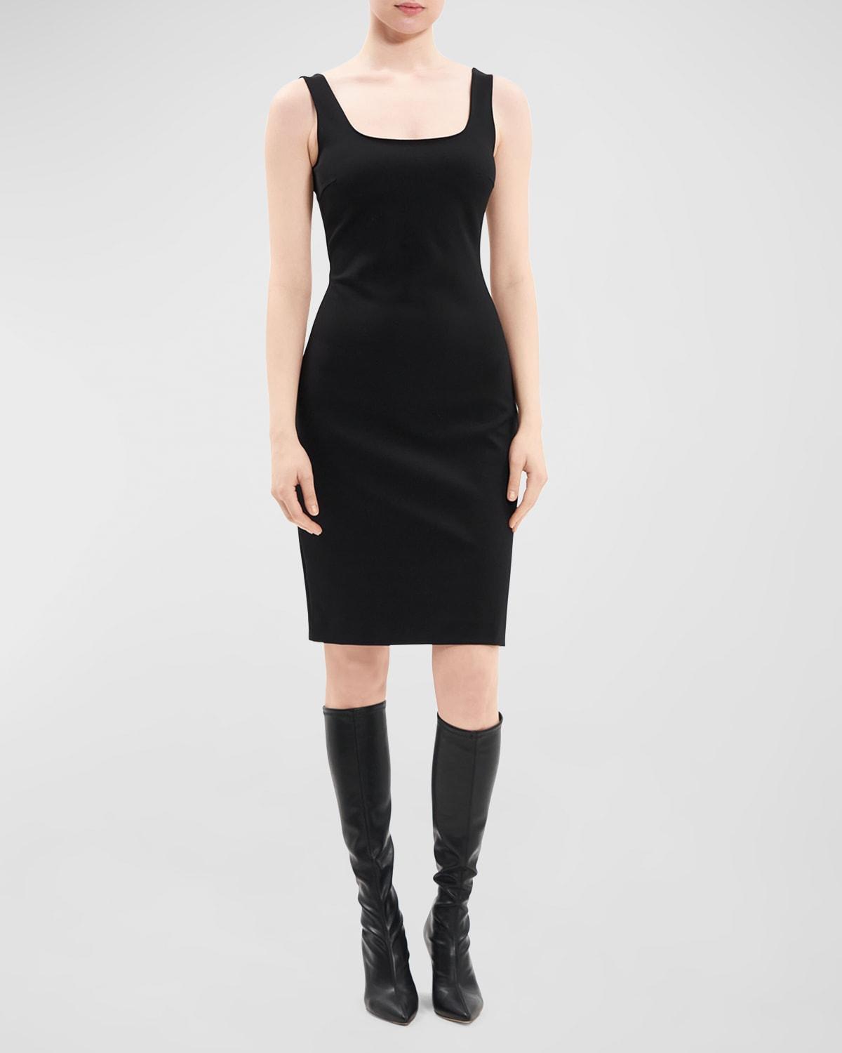 Theory Sleeveless Scoop Neck Sheath Dress Product Image