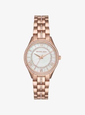 Oversized Pavé Logo -Tone Watch Product Image