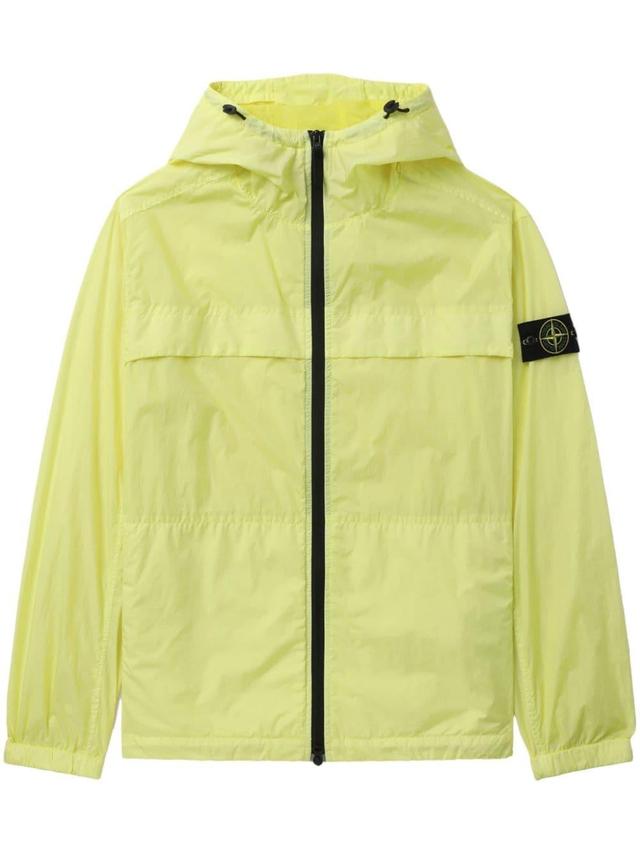 Compass-badge Shell Jacket In Yellow Product Image