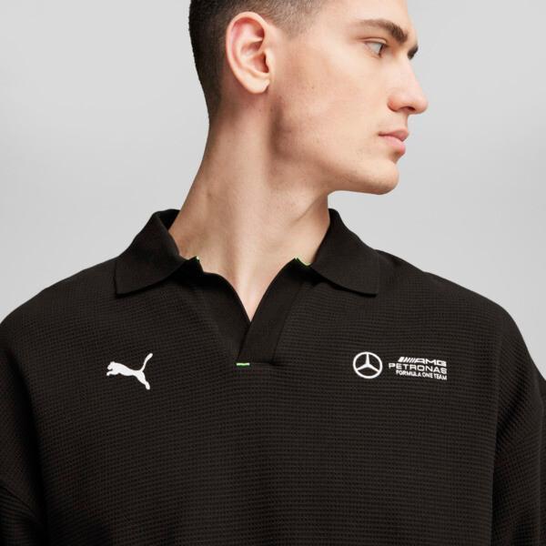 PUMA Mercedes-AMG Petronas F1Â® Men's Long Sleeve Polo Shirt Product Image