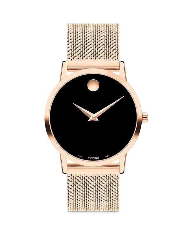 Movado Womens Museum Classic Black Calfskin Strap Watch Product Image