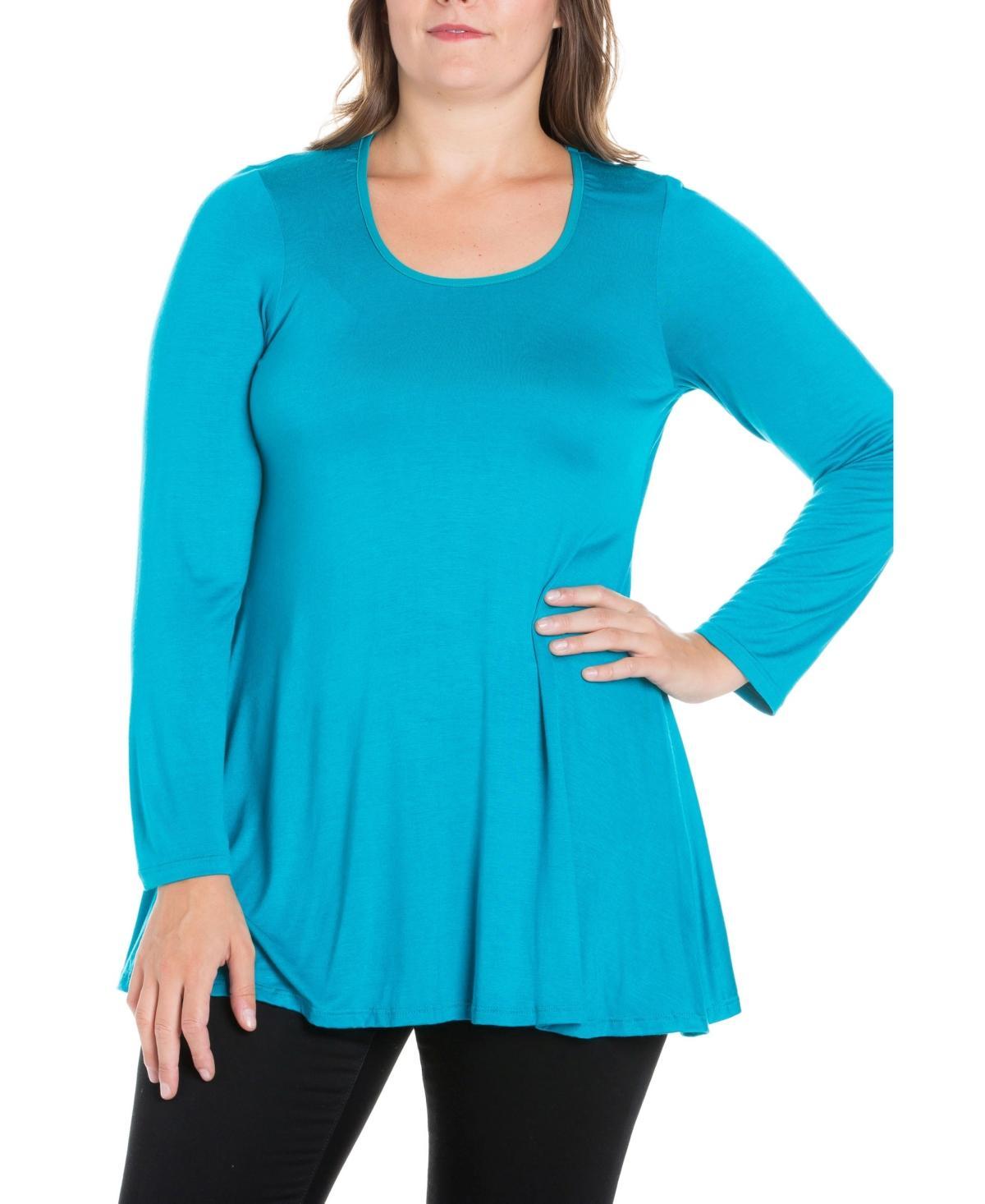 Womens Plus Size Poised Swing Tunic Top Product Image