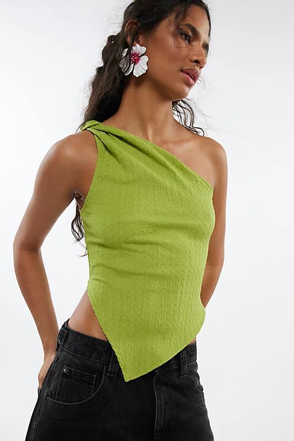 Urban Renewal Remnants Twisted One Shoulder Asymmetric Top Womens at Urban Outfitters Product Image