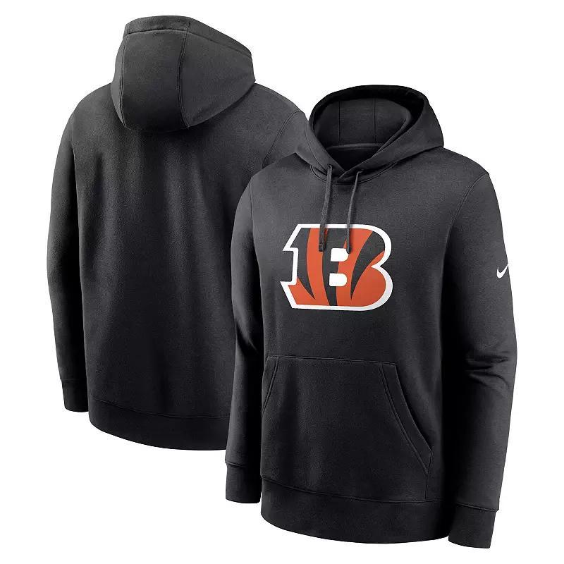 Mens Nike Cincinnati Bengals Club Logo Pullover Hoodie Product Image