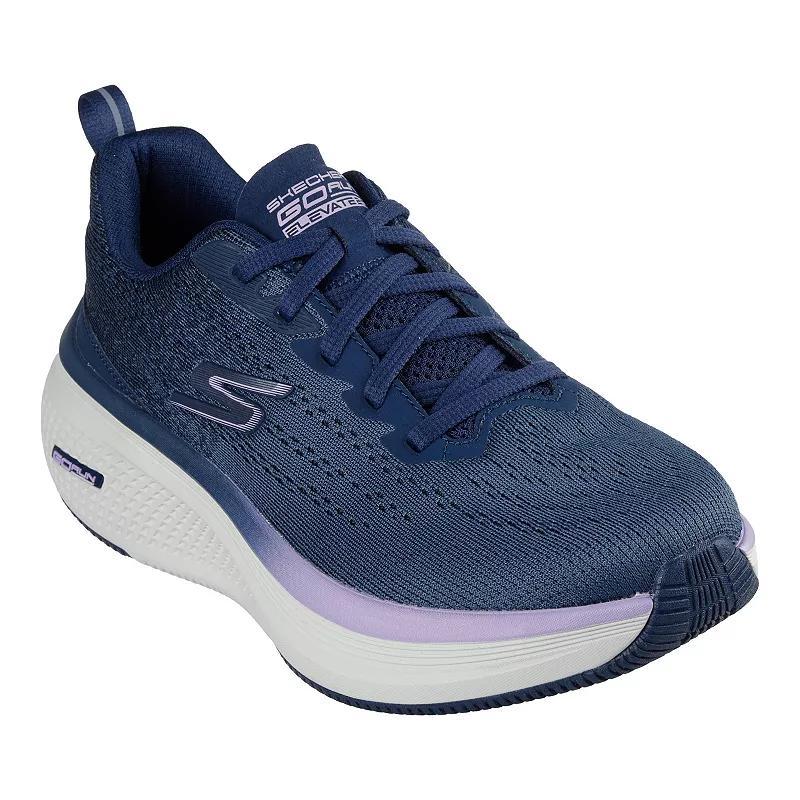 Skechers GO RUN Elevate Womens Athletic Shoes Navy Purple Product Image