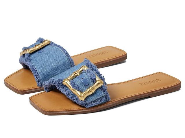 Schutz Enola Flat (Azul / Summer Jeans) Women's Sandals Product Image