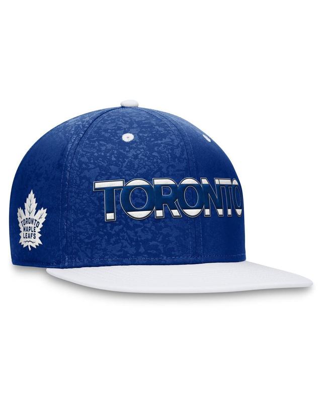 Mens Fanatics Branded /White Toronto Maple Leafs Authentic Pro Rink Two-Tone Snapback Hat Product Image