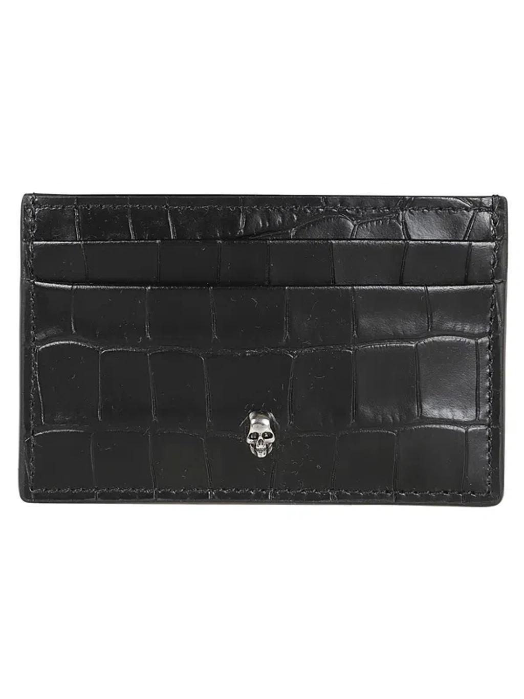 Card Holder In Black Product Image