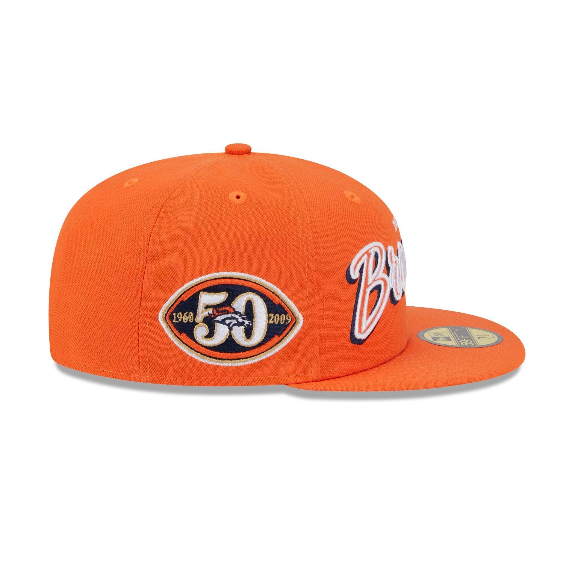 Denver Broncos Script Sided 59FIFTY Fitted Hat Male Product Image