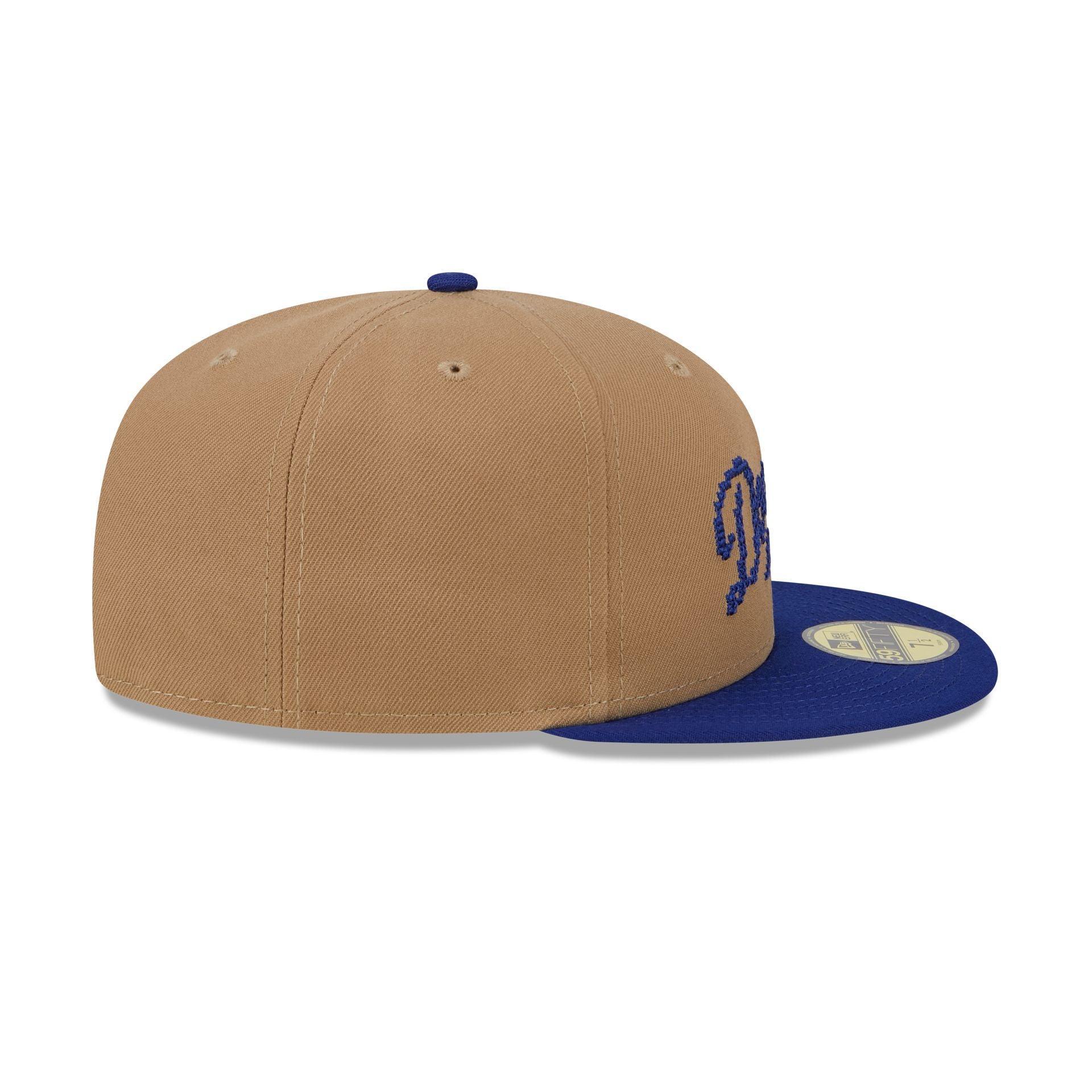 Los Angeles Dodgers Classic 8-Bit Wordmark 59FIFTY Fitted Hat Male Product Image