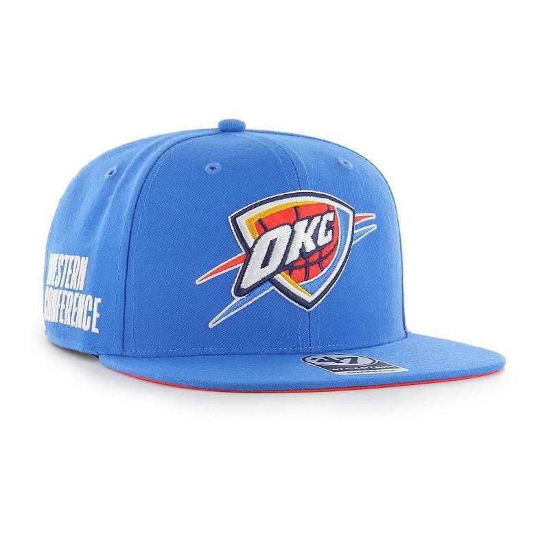 Mens 47 Oklahoma City Thunder Sure Shot Captain Snapback Hat Product Image