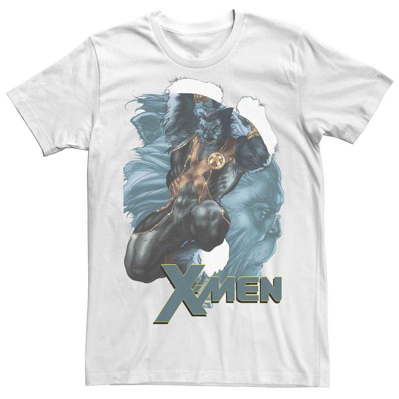 Mens Marvel X-Men Beast Suited Up Portrait Tee Product Image