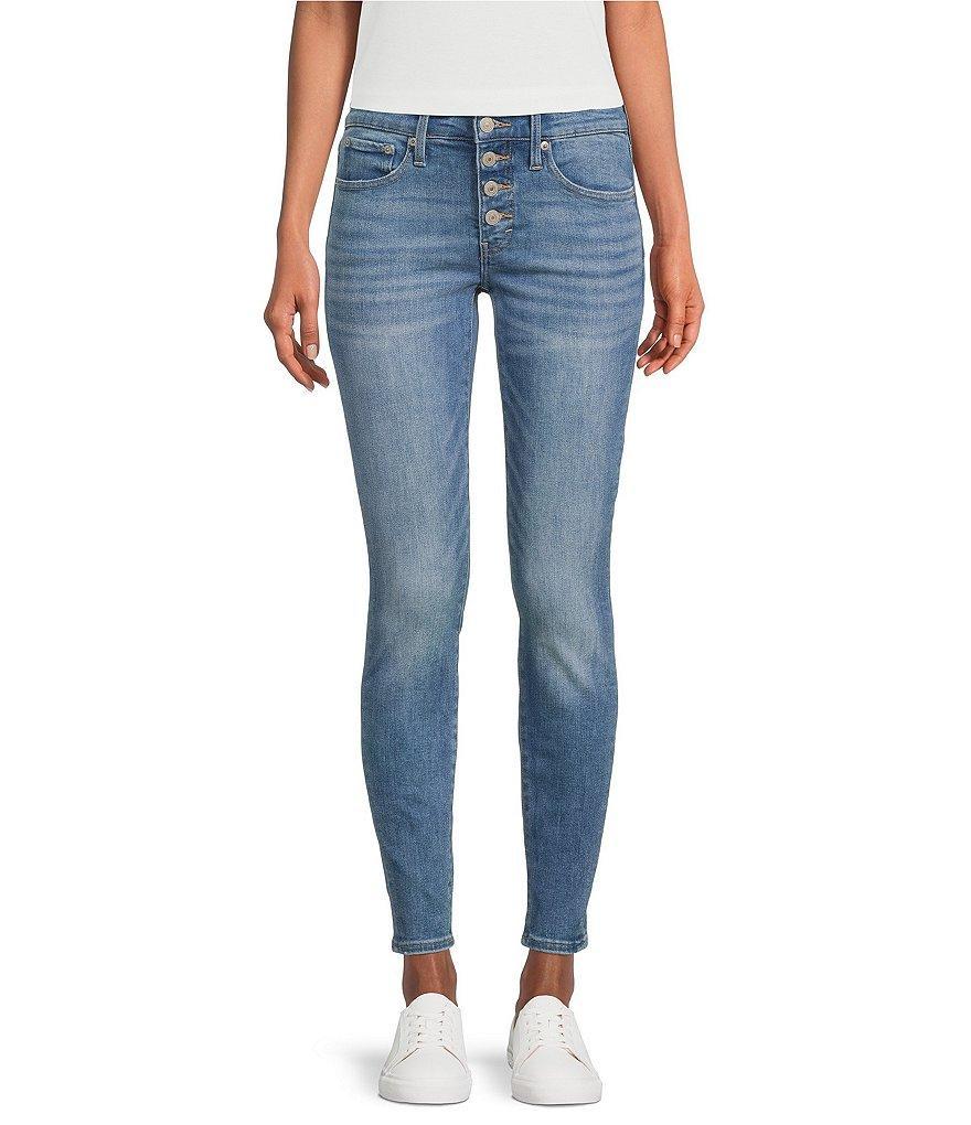 Lucky Brand Ava Button Fly Ankle Skinny Jeans Product Image